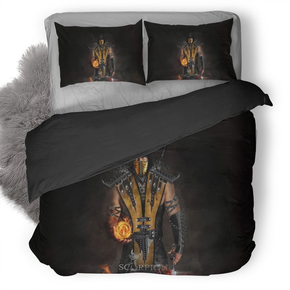 Mortal Kombat Scorpion 11 3D Customized Duvet Cover Bedding Set