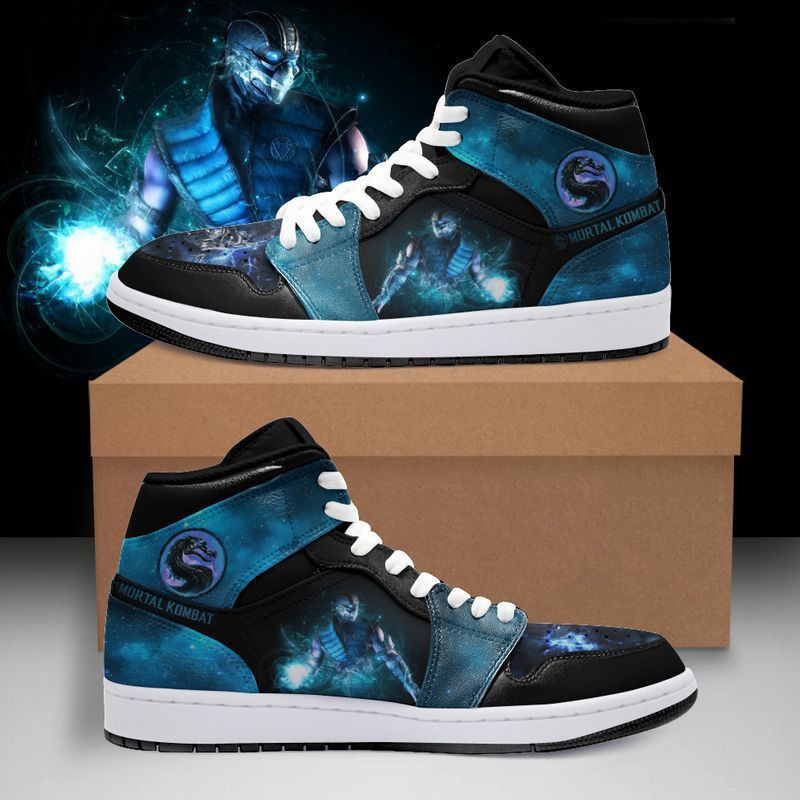 Mortal Kombat Sub-Zero High Top Air Jordan Sneaker, Air Jordan Hightop