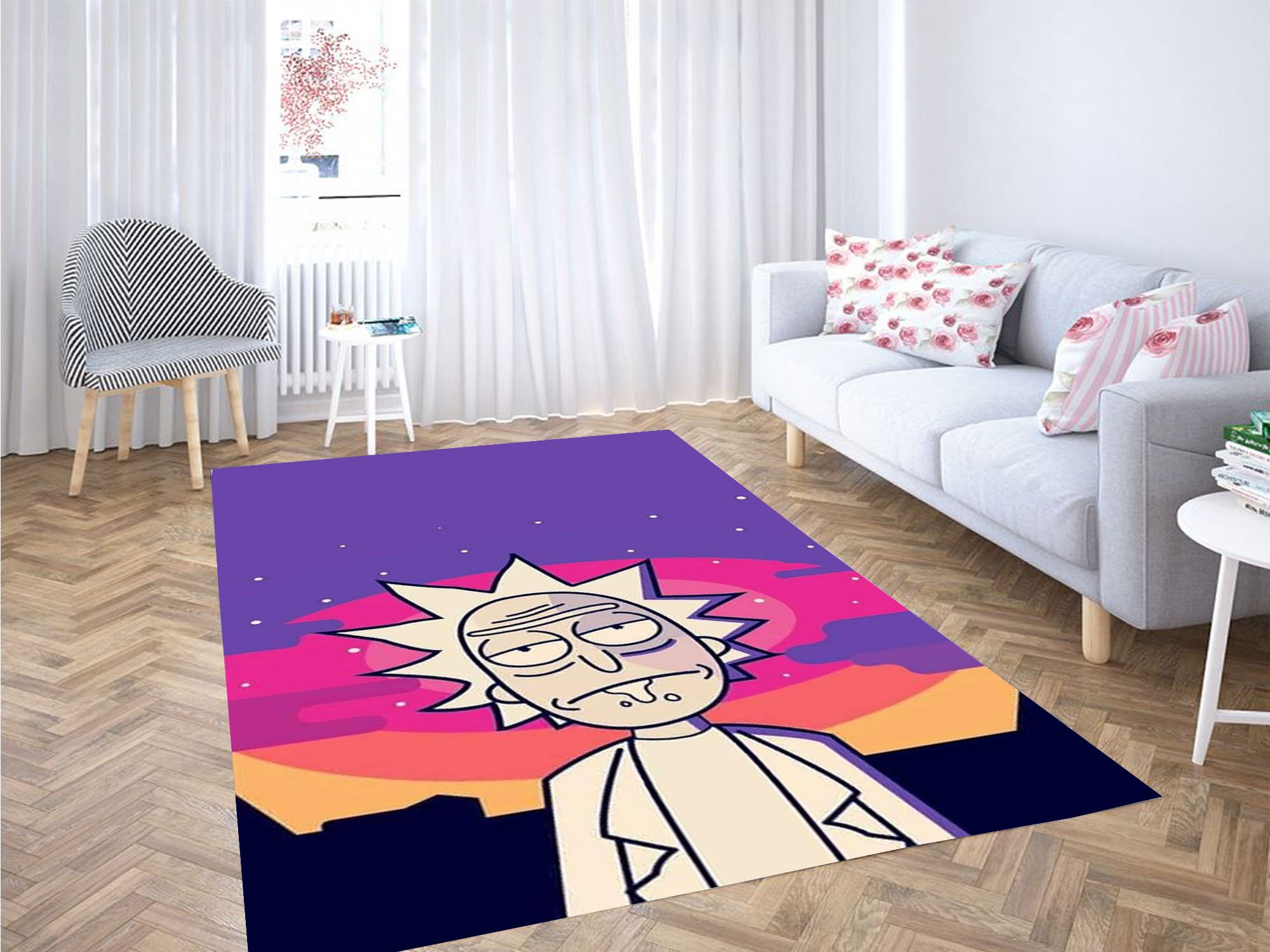 Morty Wallpaper Carpet Rectangle Rug