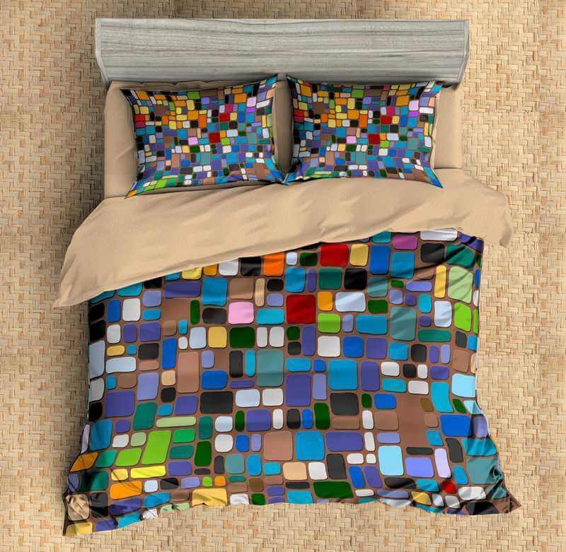Mosaic 3D Customized Duvet Cover Bedding Set
