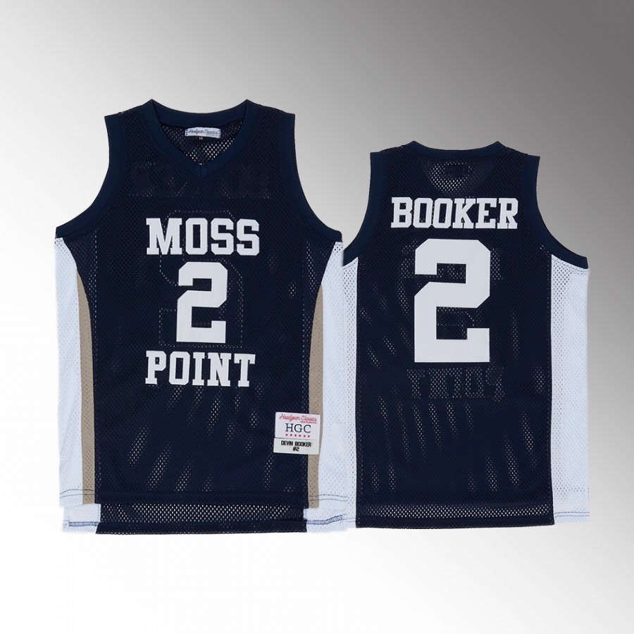 Moss Point Devin Booker High School Jersey 2 Navy
