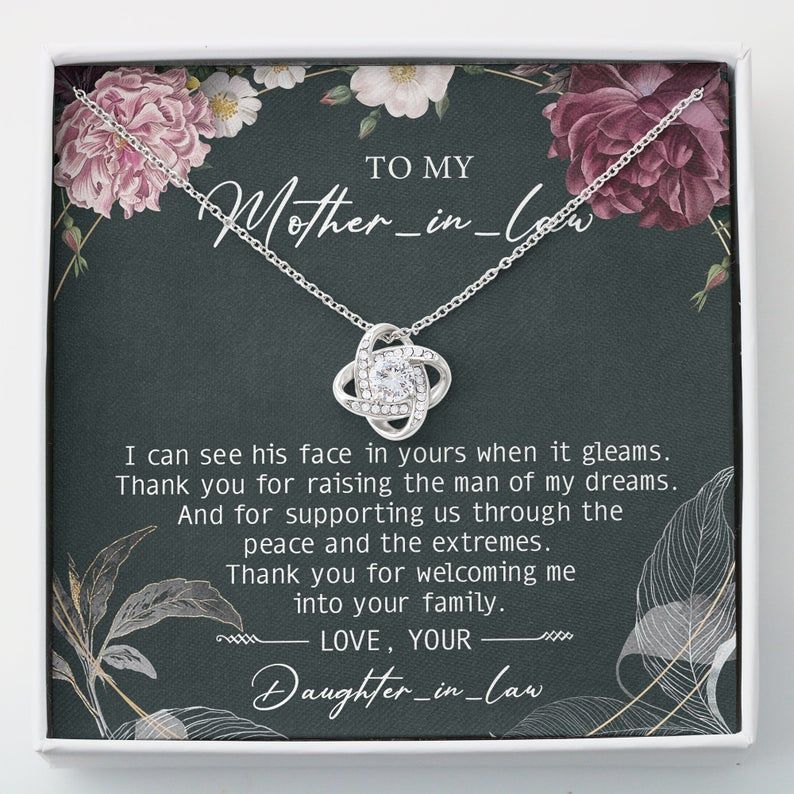 Mother-In-Law Necklace – Future Mother-in-law –  Love Knots Pendant – Jewelry For Women