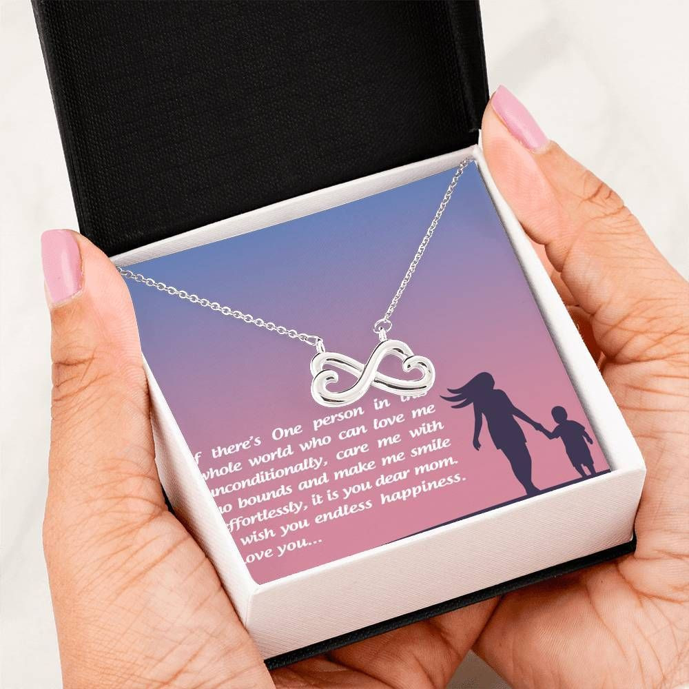 Mother Daughter Gift Necklace, Mother’s Day Gift, Infinity Heart Necklace For Mom