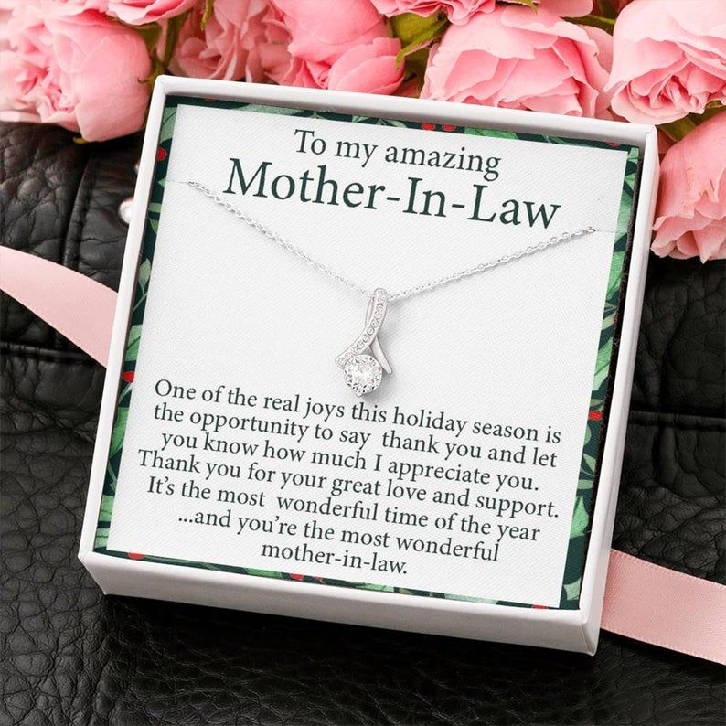 Mother in Law Alluring Beauty Necklace : Present, Necklace Jewelry, Xmas Gift, Gift Idea for Mother in Law, Husband’s Mom