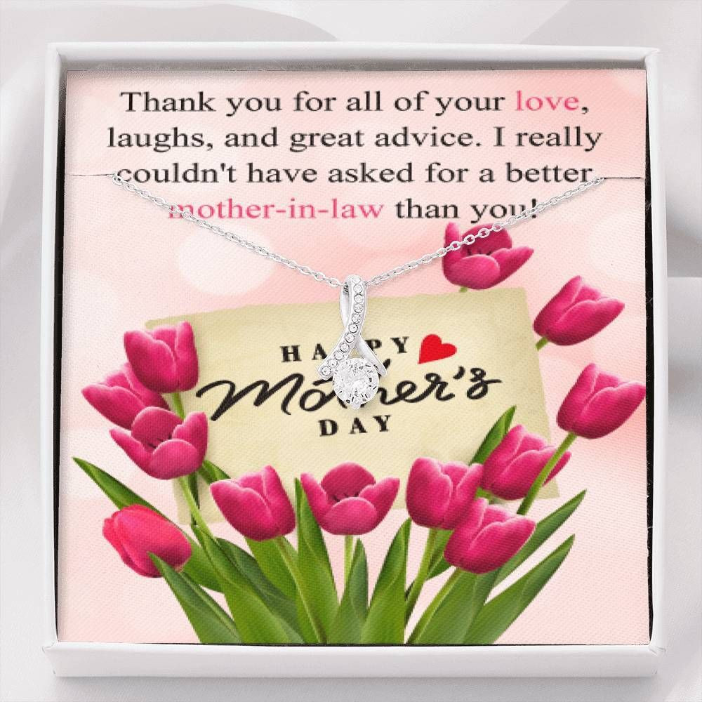 Mother’s Day Gift For Mom Alluring Beauty Necklace Thanks For All Of Your Love
