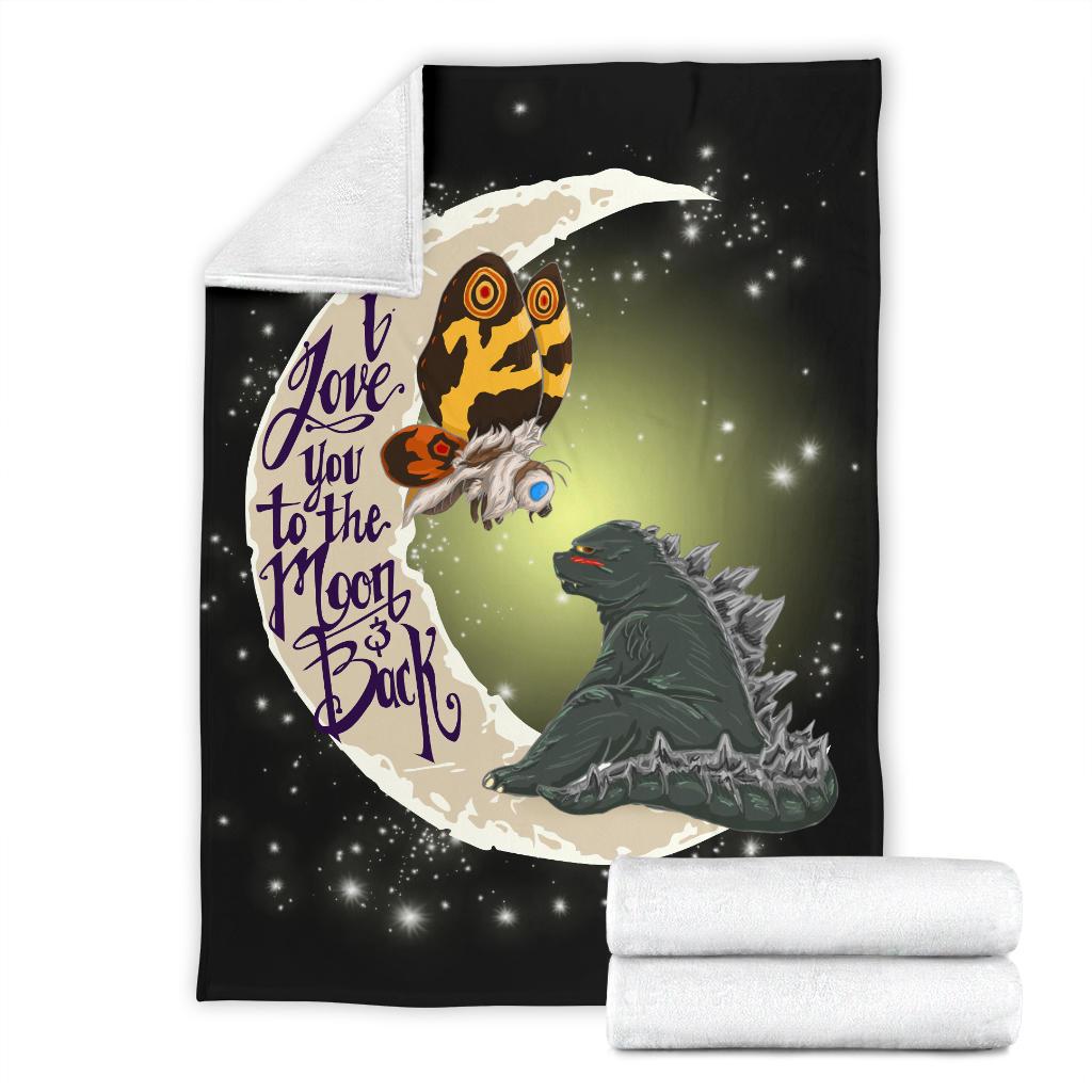 Mothra Love Godzilla Sherpa Blanket Cozy Blanket Fleece Blanket