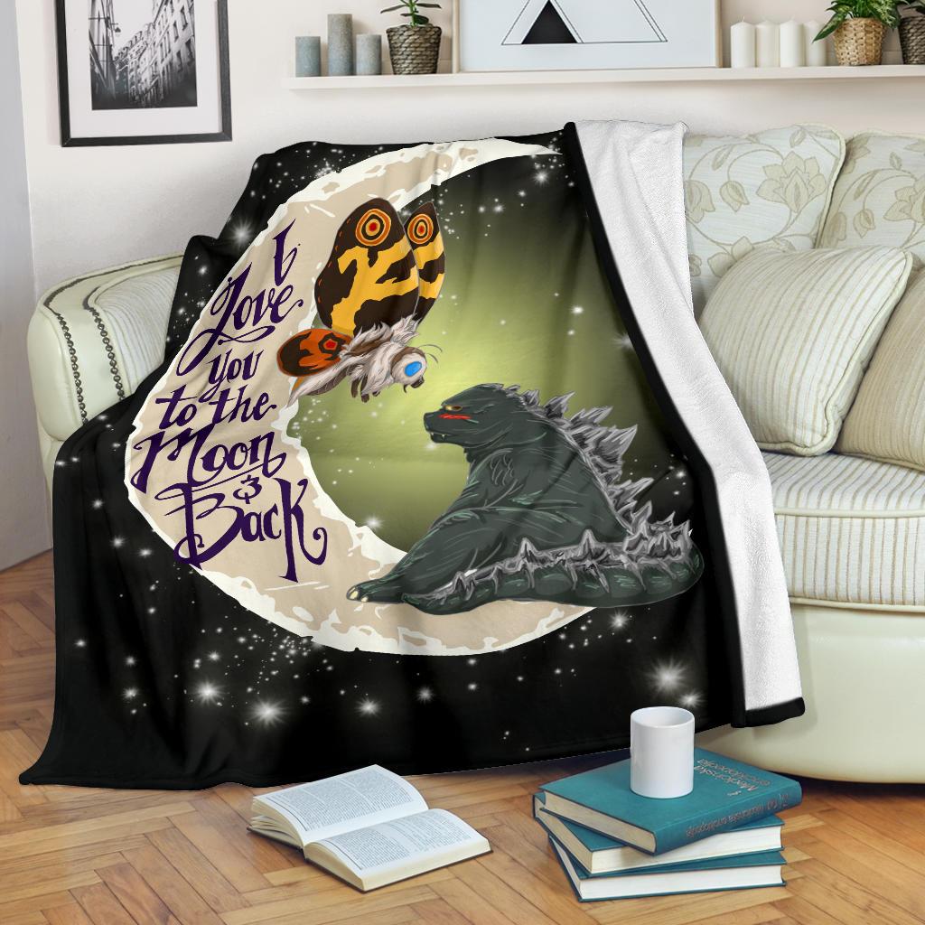 Mothra Love Godzilla Sherpa Blanket Cozy Blanket Fleece Blanket