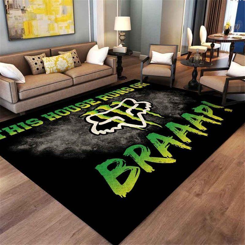 Motocross Area Rectangle Rug