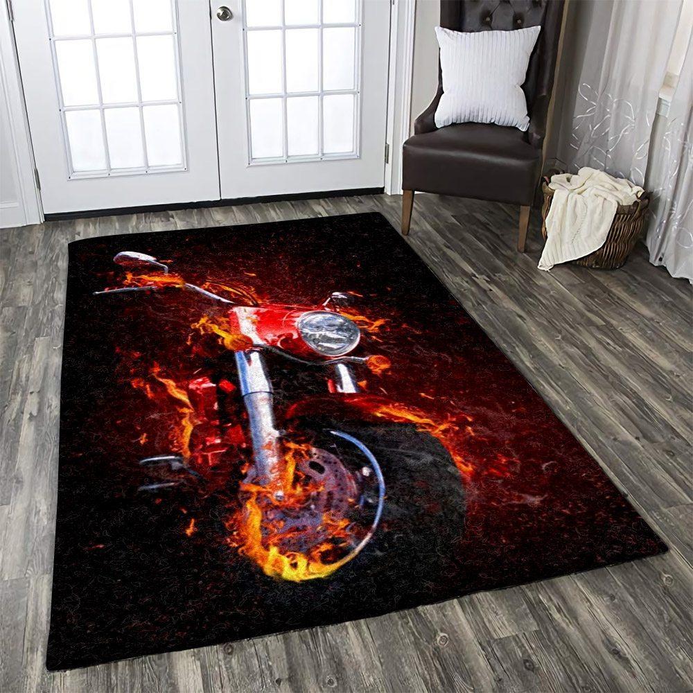 Motocycle Rectangle Rug