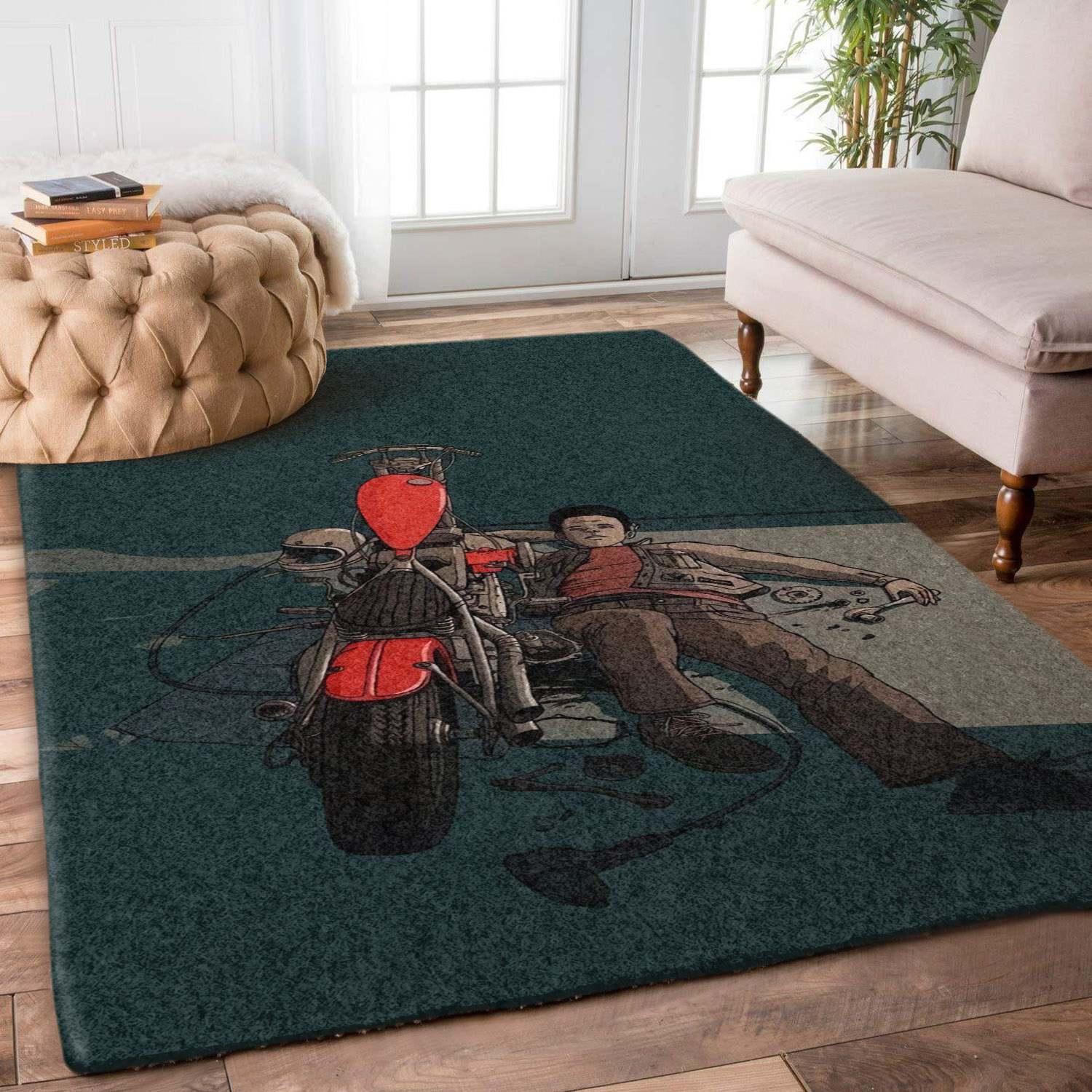 Motorbike Rectangle Rug