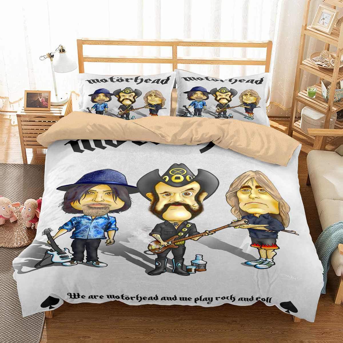 Motorhead 3D Customized Duvet Cover Bedding Set