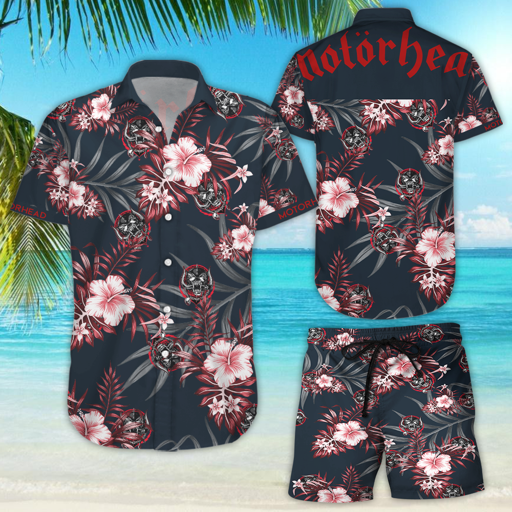 Motorhead Hawaii Shirt Ver Summer Button Up Shirt For Men Beach Wears Sleeve Hawaii Shirt Hawaiians Beach Sleeve