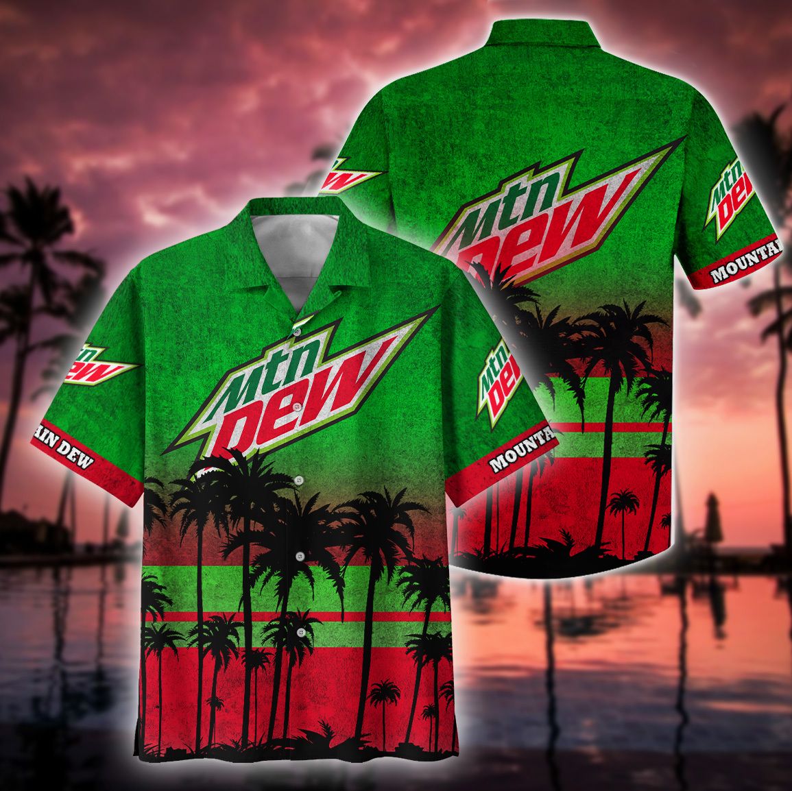 Mountain Dew Hawaii Shirt – Hawaii Style Hot Trending – Hawaiian Soft Drink