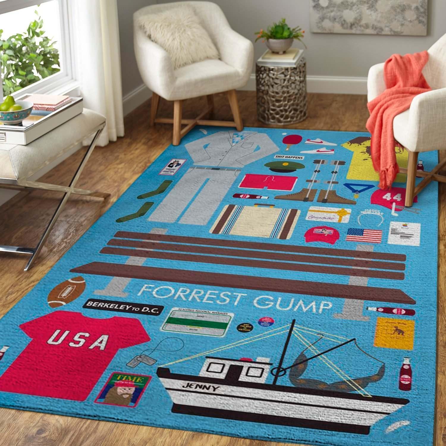 Movie Fans Forest Gump Area Rectangle Rug