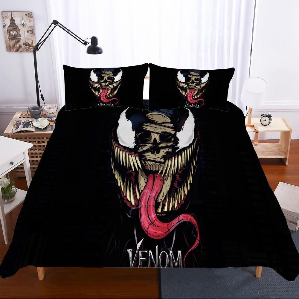 Movie Venom Theme Digital Printing In Variousizess 3D Customized Duvet Cover Bedding Set