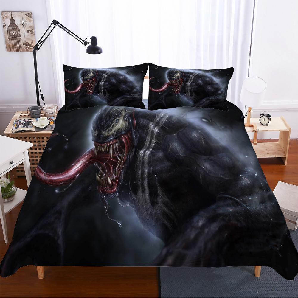 Movie Venom Theme Pattern Household Items Digital Printing3D Customized Duvet Cover Bedding Set