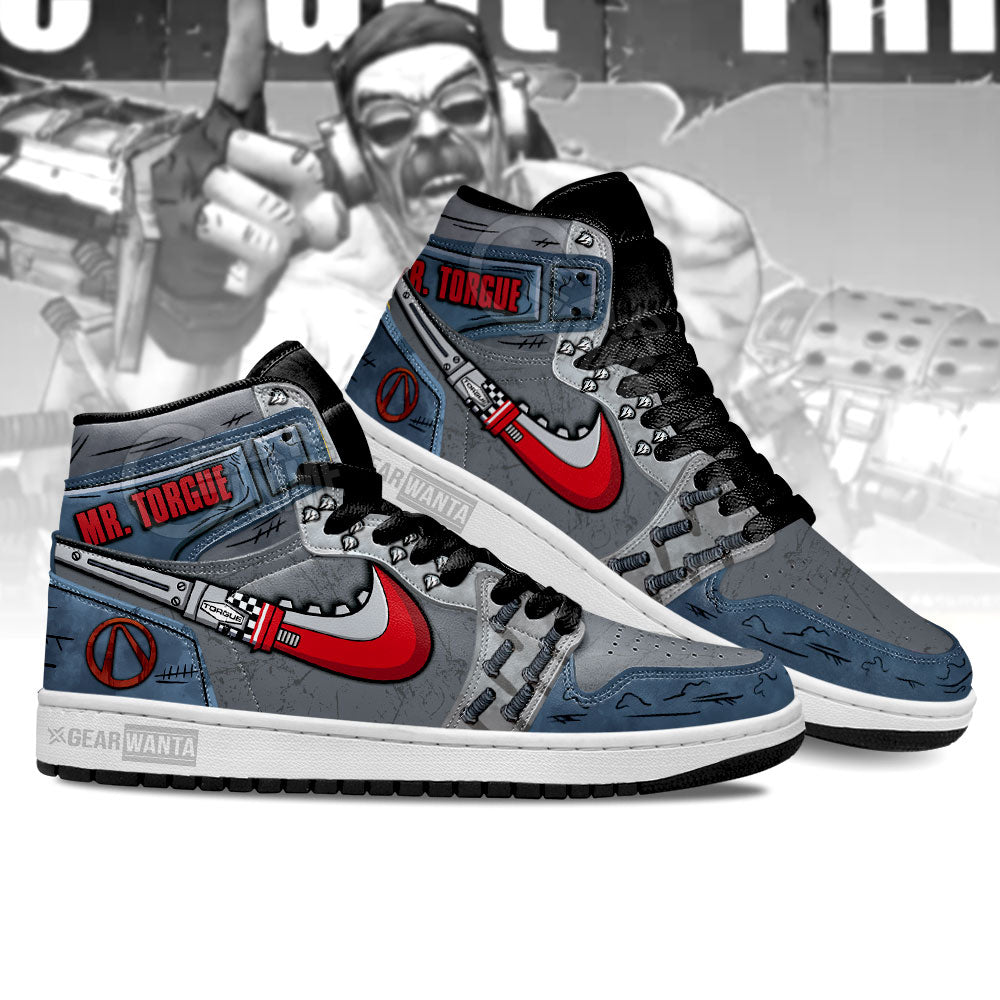 Mr. Torgue Swoosh Borderlands J1 Shoes For Fans Sneakers, Air Jordan Hightop