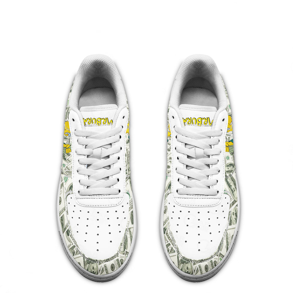 Mr.Burns Air Sneakers Custom Simpson Cartoon Shoes