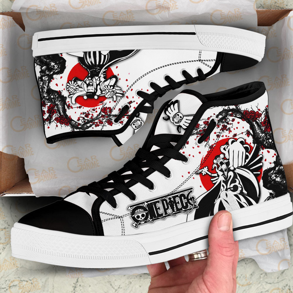 Mr 2 Bentham High Top Shoes Custom One Piece Anime Sneakers Japan Style