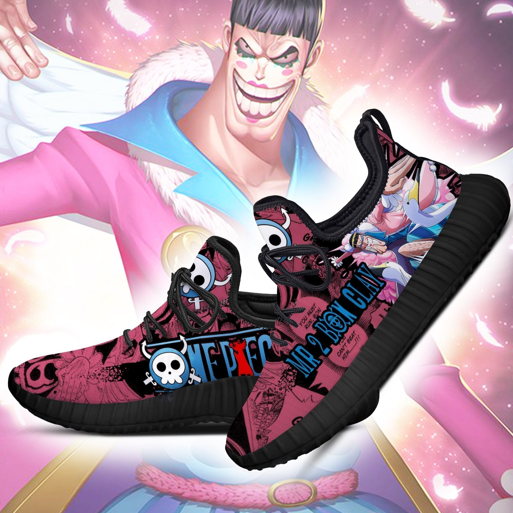 Mr 2 Bon Clay Reze Shoes One Piece Anime Shoes Fan Gift Idea