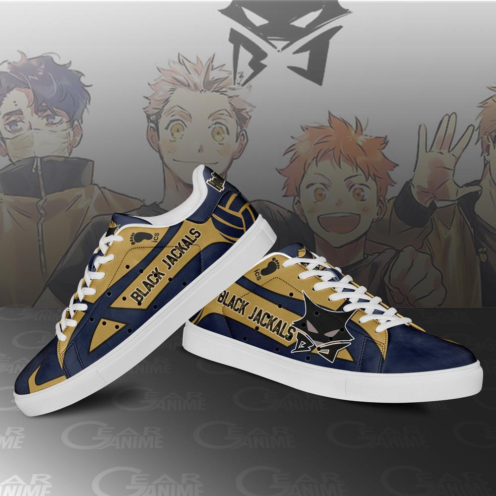 MSBY Black Jackal Skate Shoes Custom Haikyuu Anime Shoes