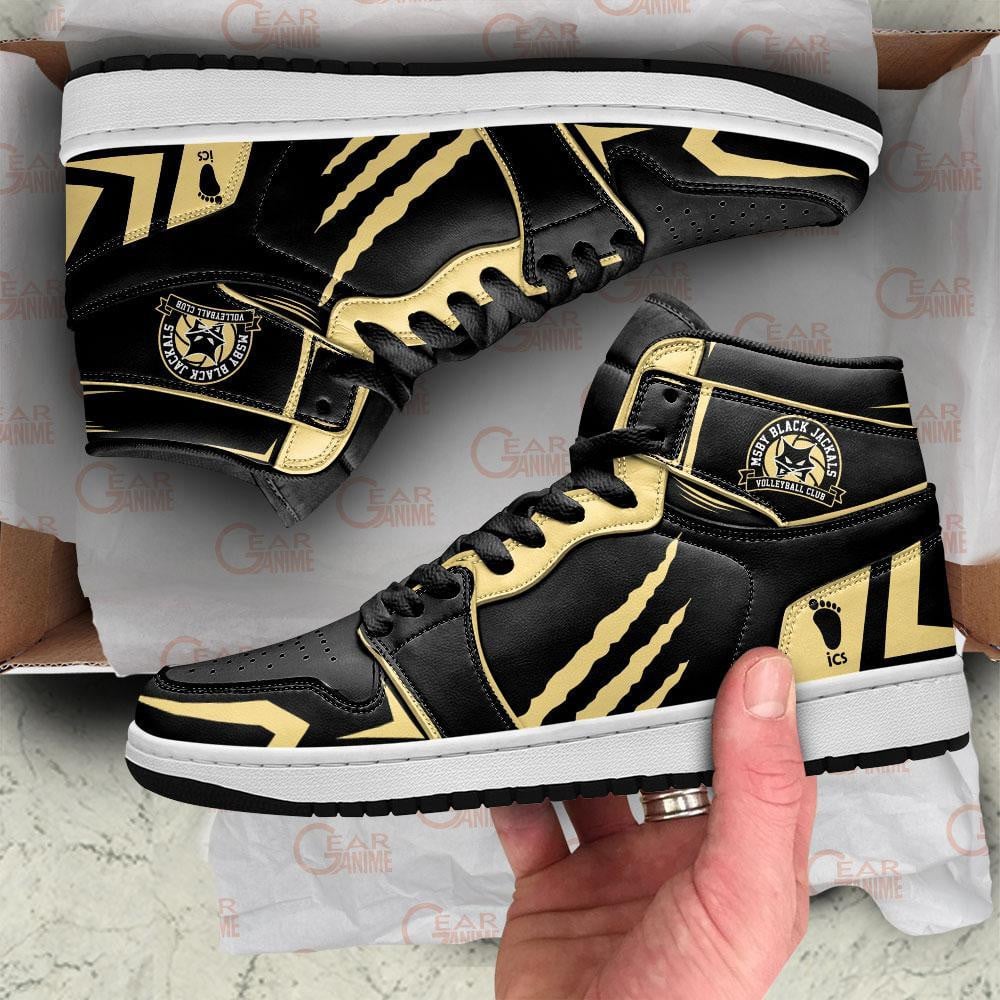 MSBY Black Jackals Shoes Haikyuu Anime Shoes, Air Jordan Hightop