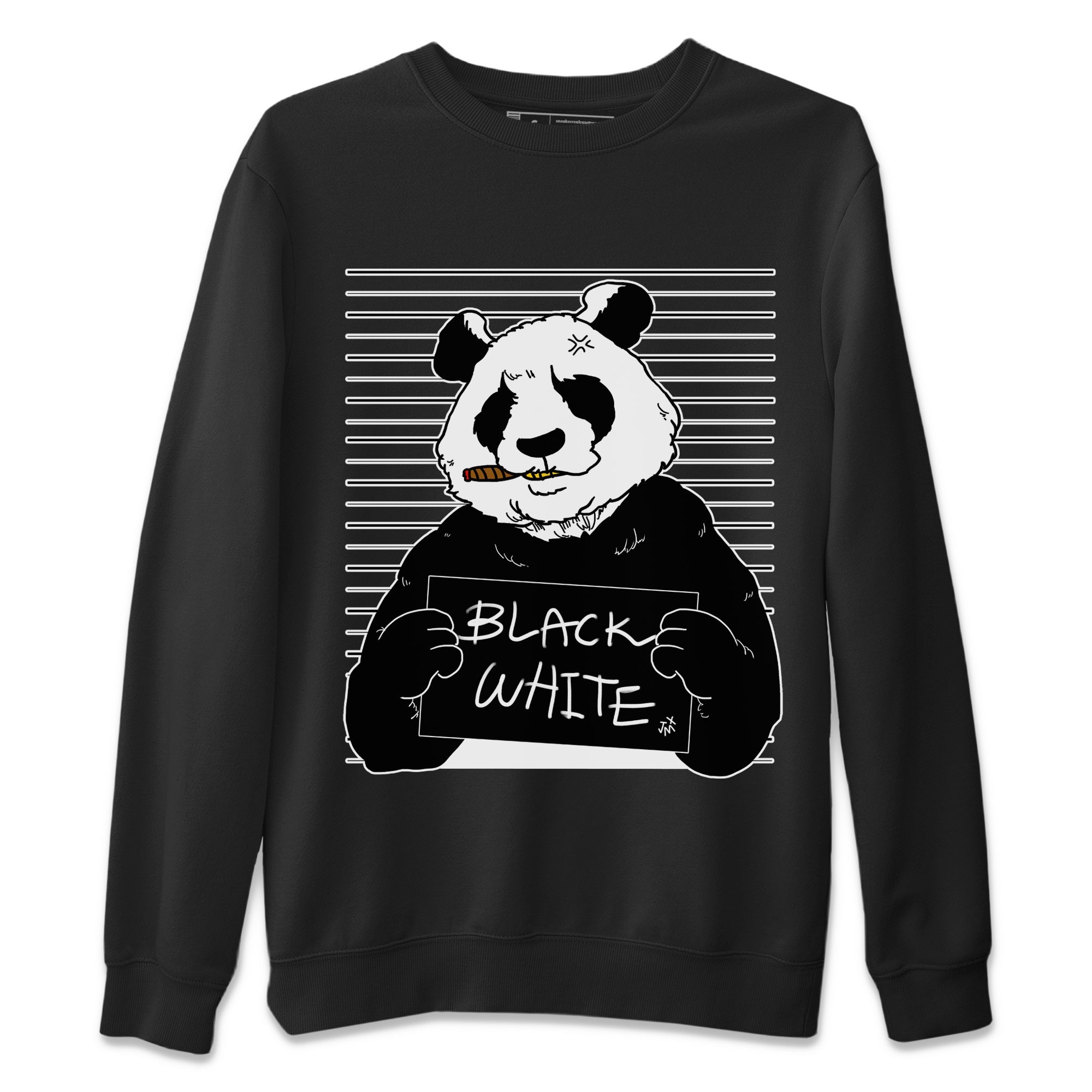 Mugshot Unisex Sweater – Air Jordan 1 Black White, Sneakers Matching Sweater