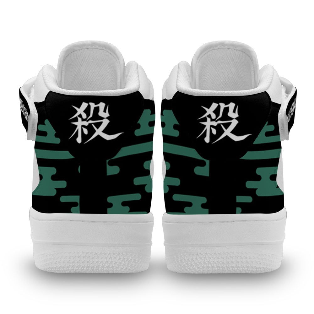 Muichiro Tokito Sneakers Air Mid Custom Anime Demon Slayer Shoes