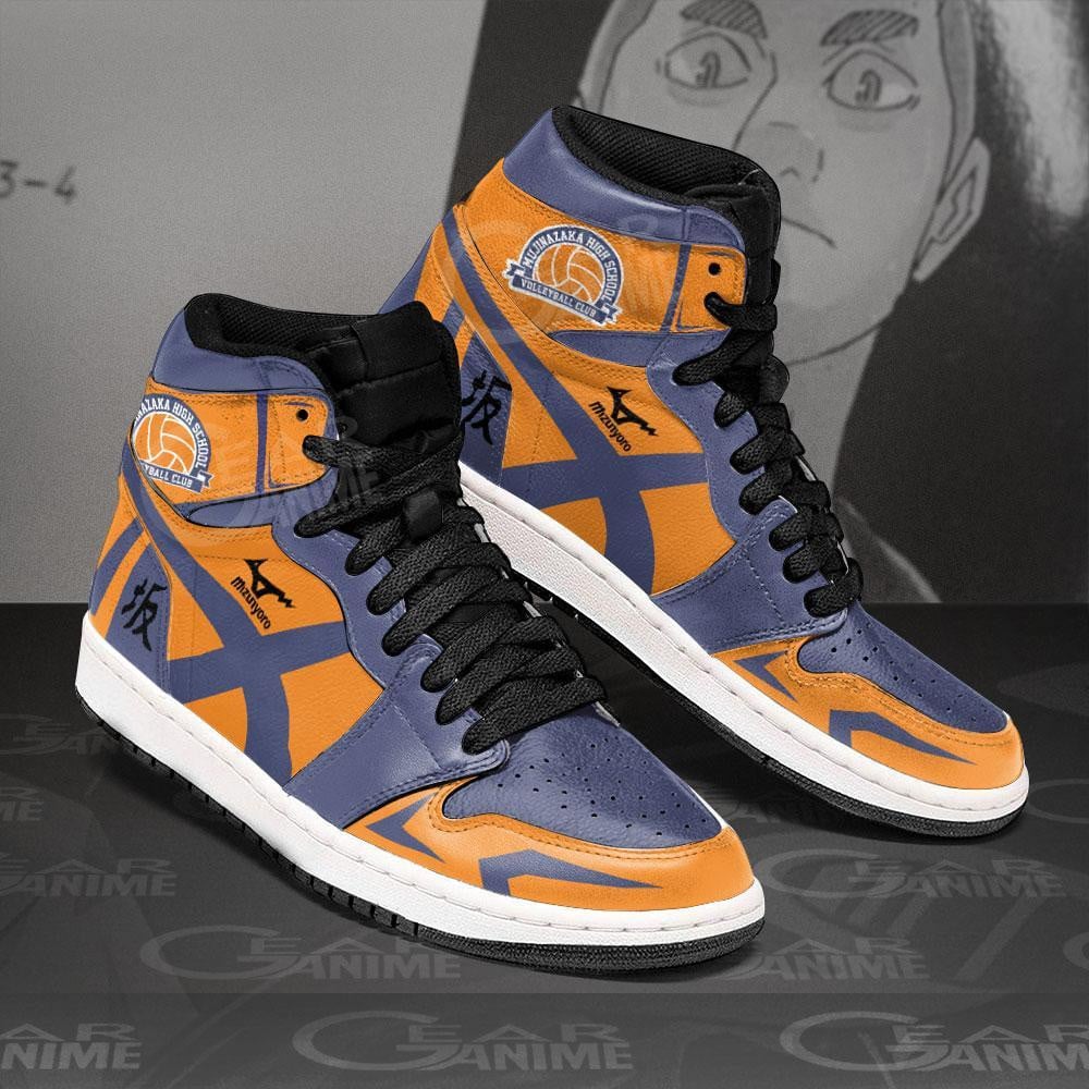 Mujinazaka High JD1s Sneakers Haikyuu Anime Shoes, Air Jordan Hightop