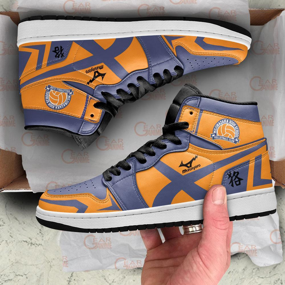 Mujinazaka High JD1s Sneakers Haikyuu Anime Shoes, Air Jordan Hightop