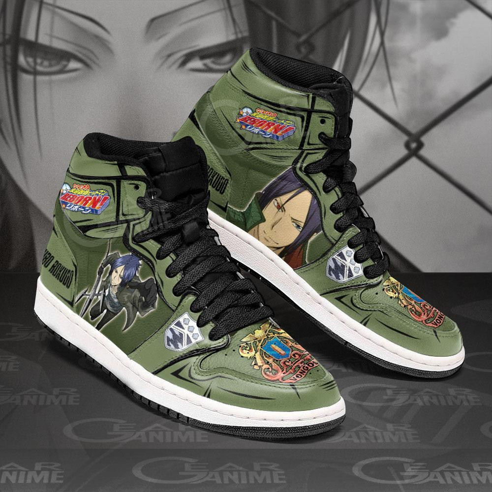 Mukuro Rokudo JD1s Sneakers Reborn Anime Shoes, Air Jordan Hightop