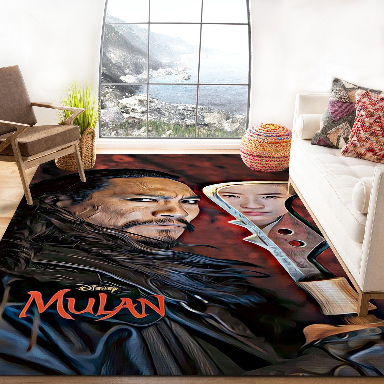Mulan Bori Khan Rectangle Rug – Custom Size And Printing