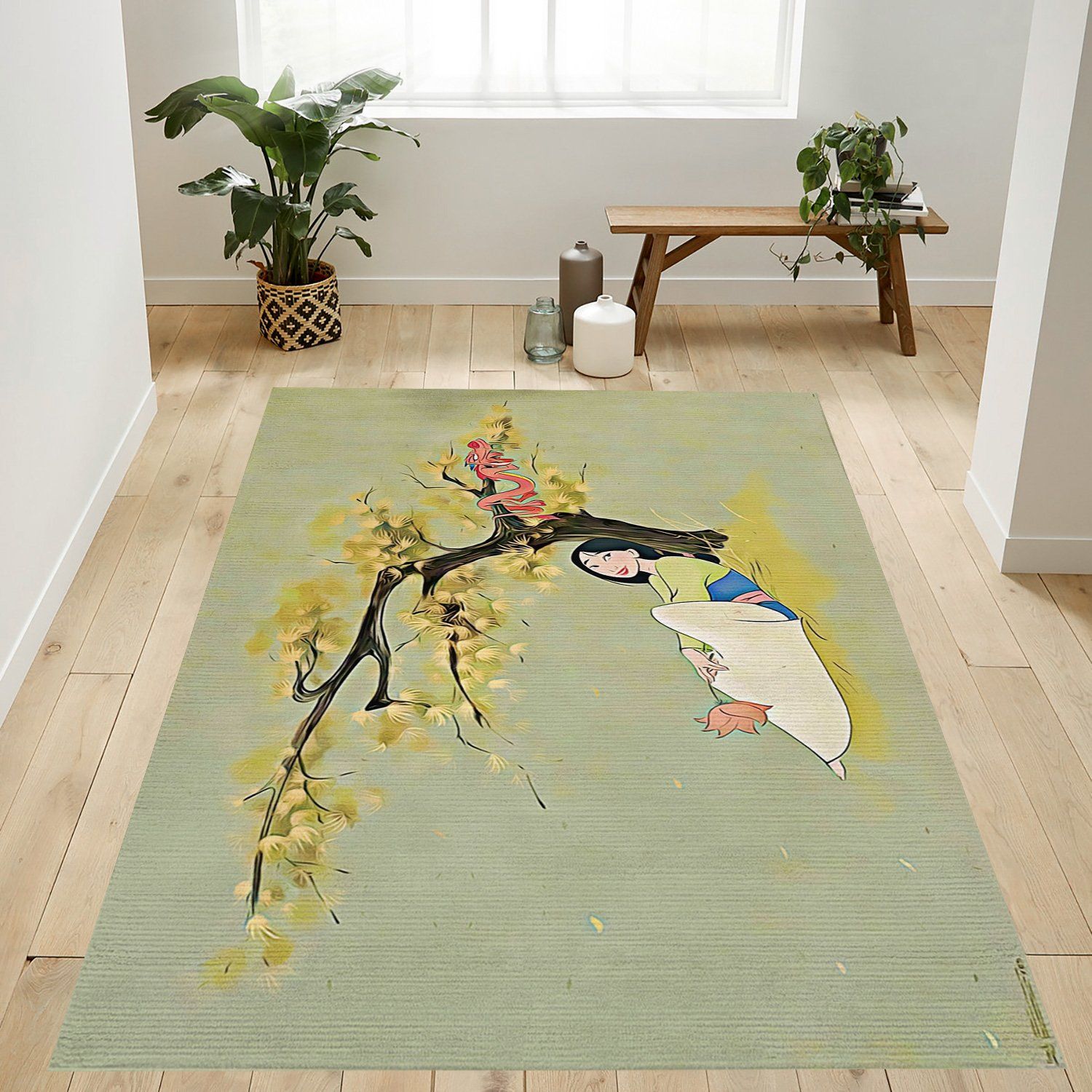 Mulan Tree Rectangle Rug – Custom Size And Printing