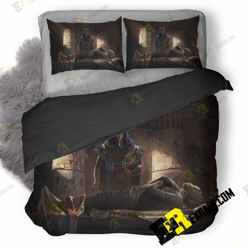 Mummy Key Art Assassins Creed Origins 69 3D Customized Duvet Cover Bedding Set