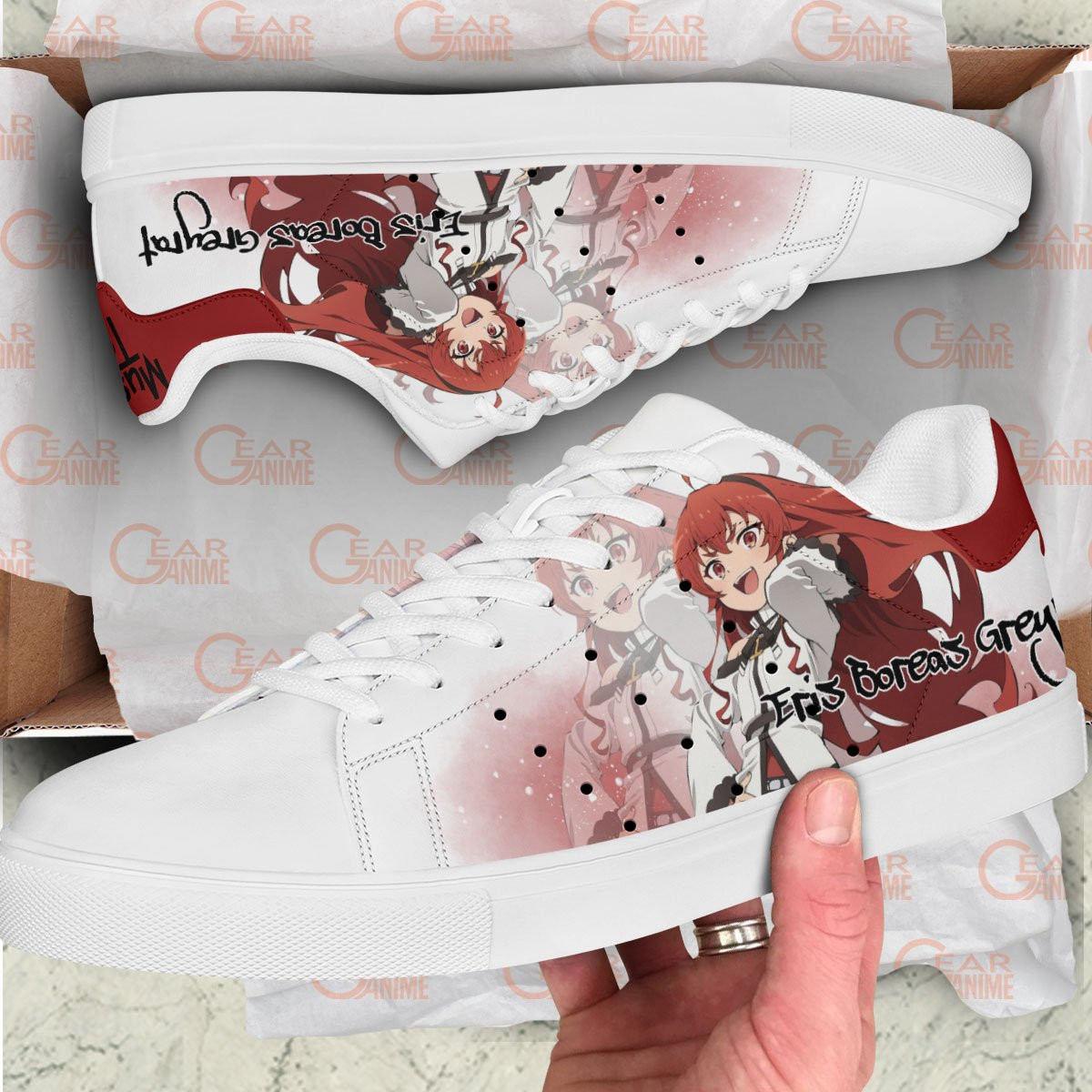 Mushoku Tensei Eris Boreas Greyrat Skate Sneakers Custom Anime Shoes