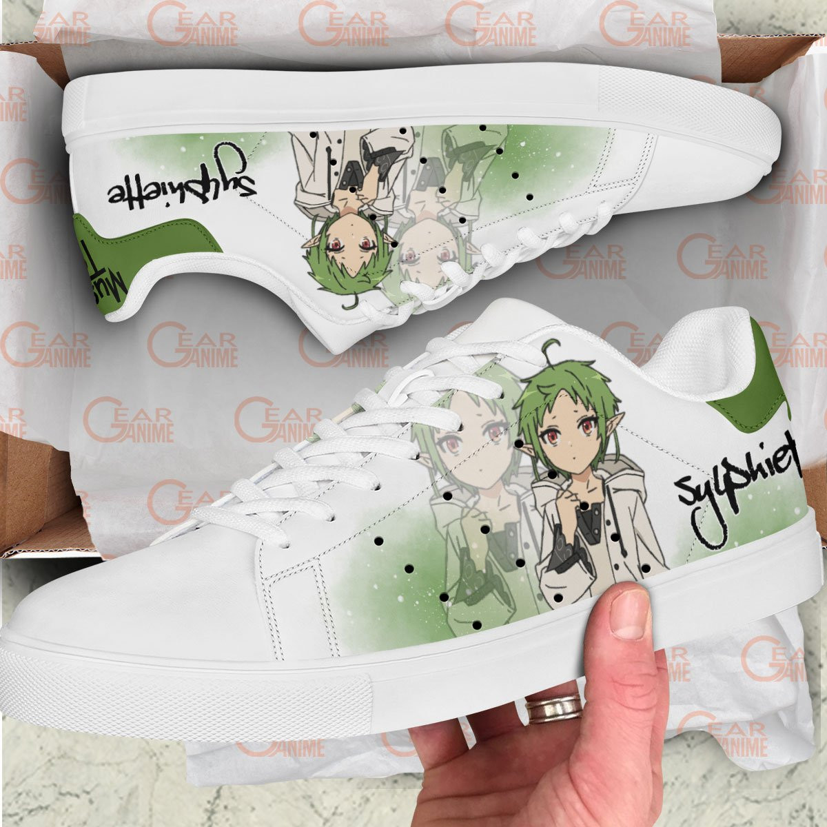Mushoku Tensei Sylphiette Skate Sneakers Custom Anime Shoes