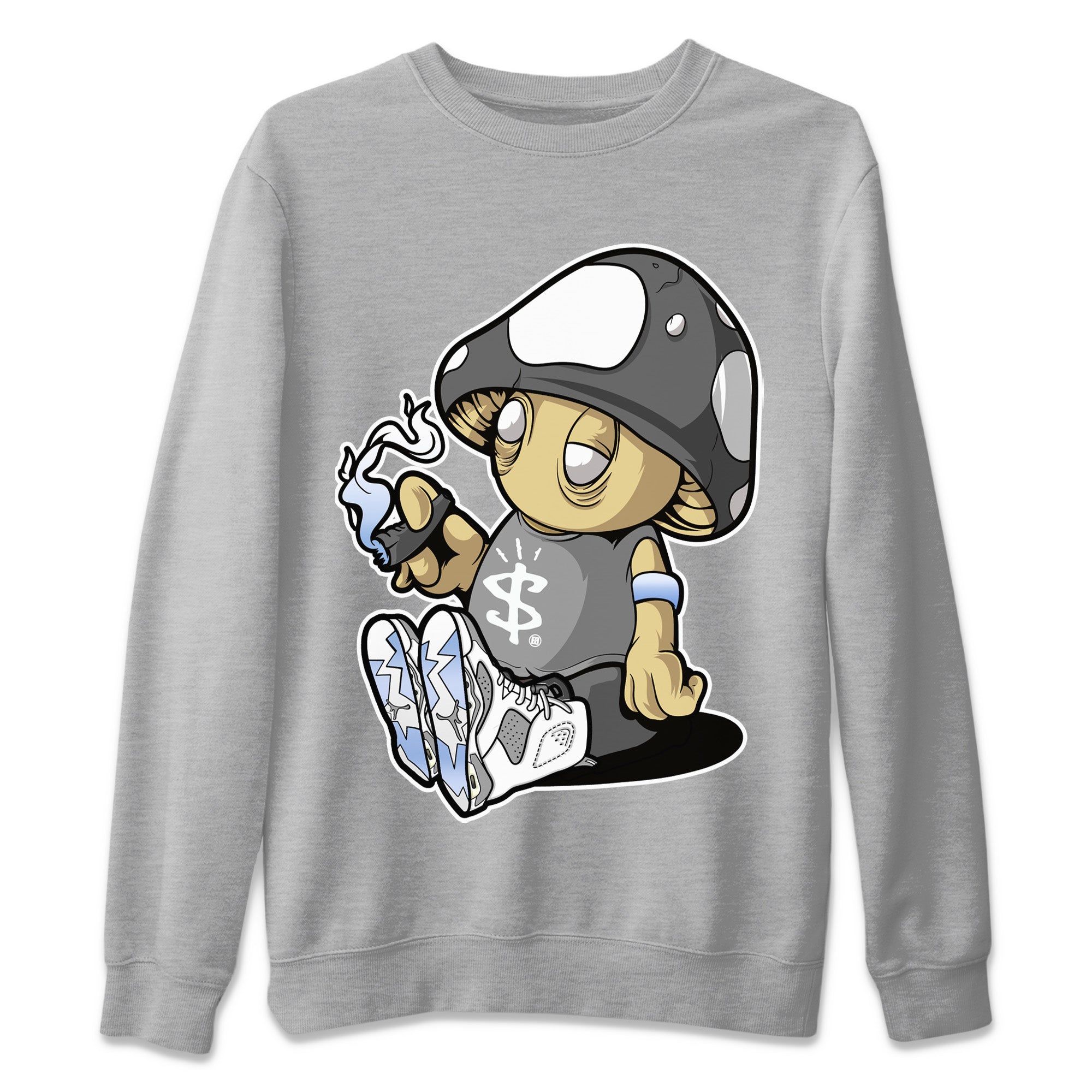 Mushrooms Unisex Sweater – Air Jordan 6 Cool Grey, Sneakers Matching Sweater