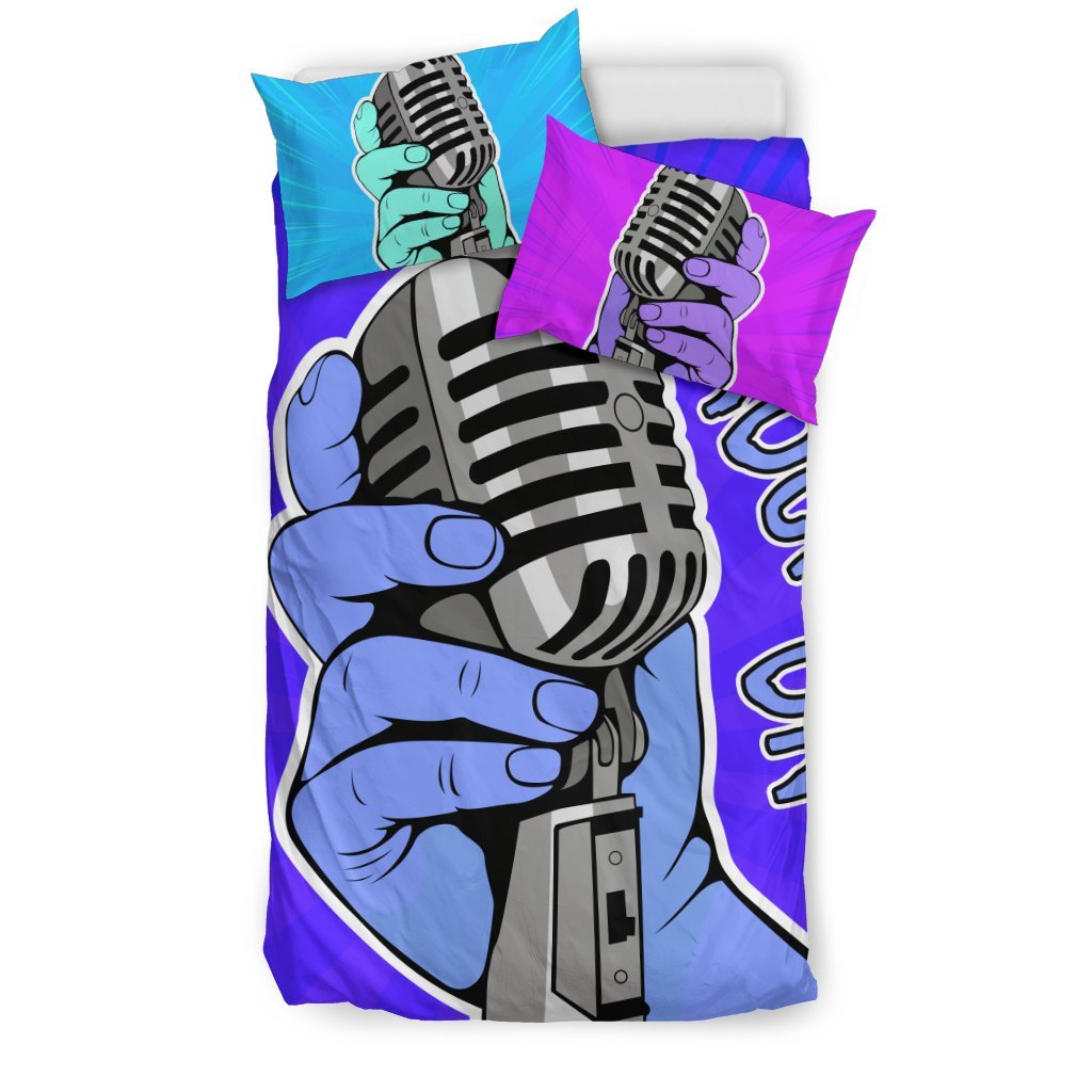Music Freaks Rock On 3D Customized Duvet Cover Bedding Set