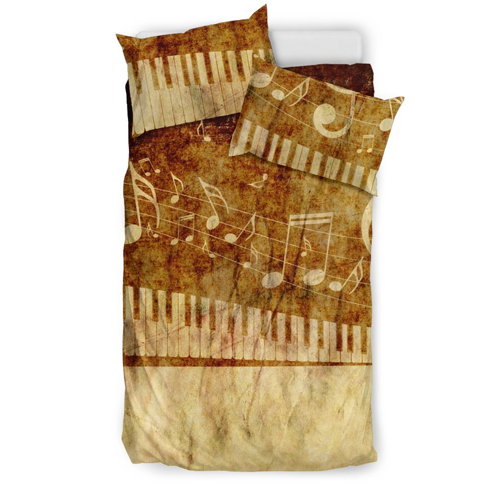 Music Notes Abstract 3D Customized Duvet Cover Bedding Set