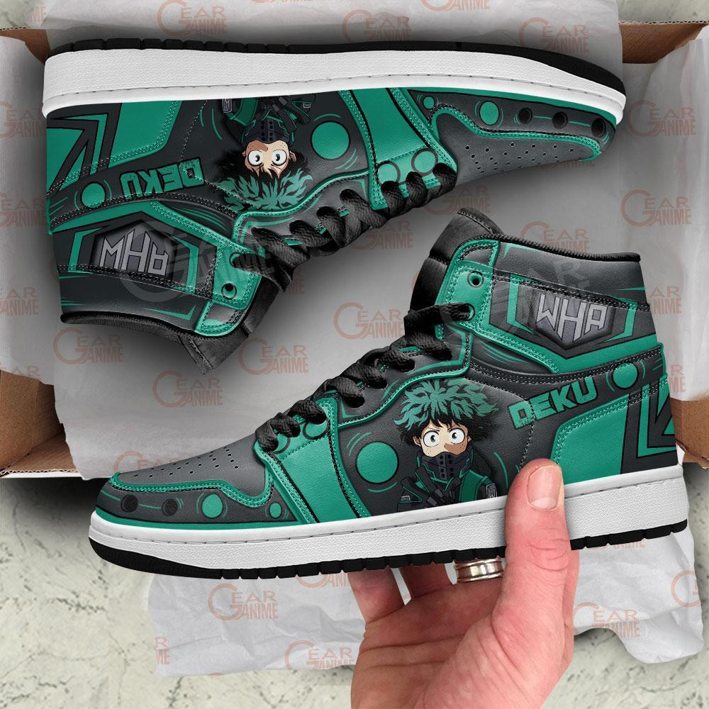 Musketeer Deku JD1s Sneakers My Hero Academia Anime Shoes, Air Jordan Hightop