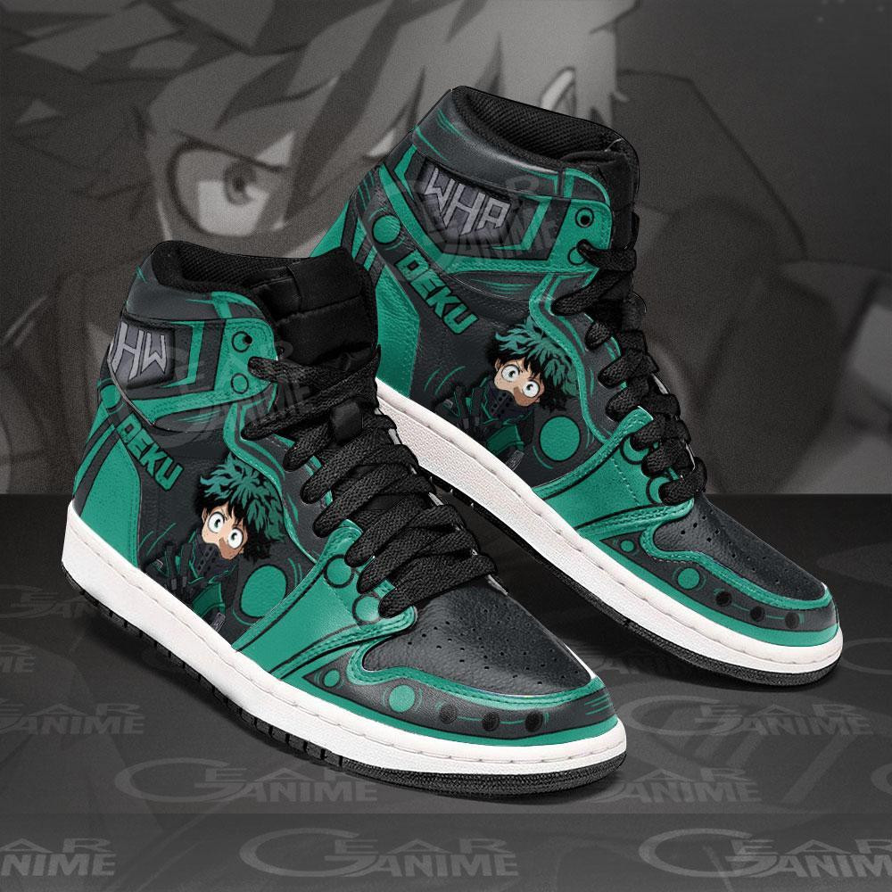 Musketeer Deku JD1s Sneakers My Hero Academia Anime Shoes, Air Jordan Hightop
