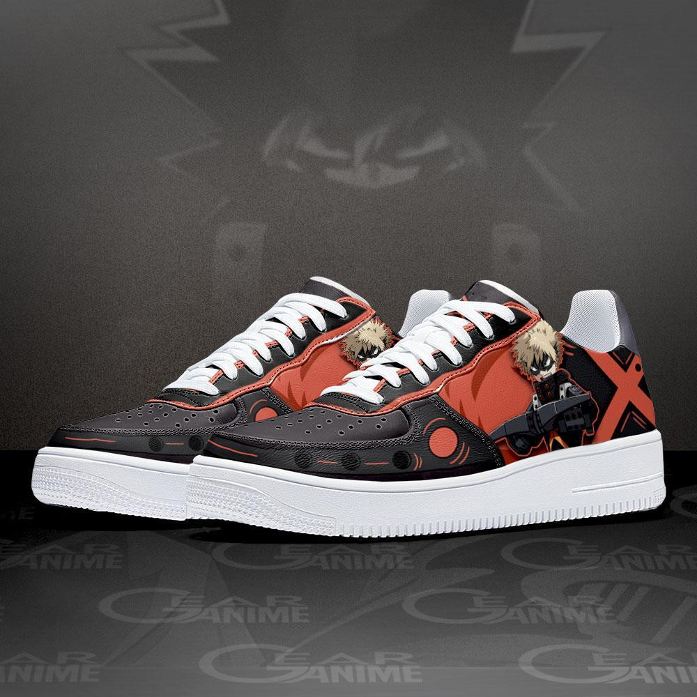Musketeer Katsuki Bakugo Air Sneakers Custom Anime My Hero Academia Shoes
