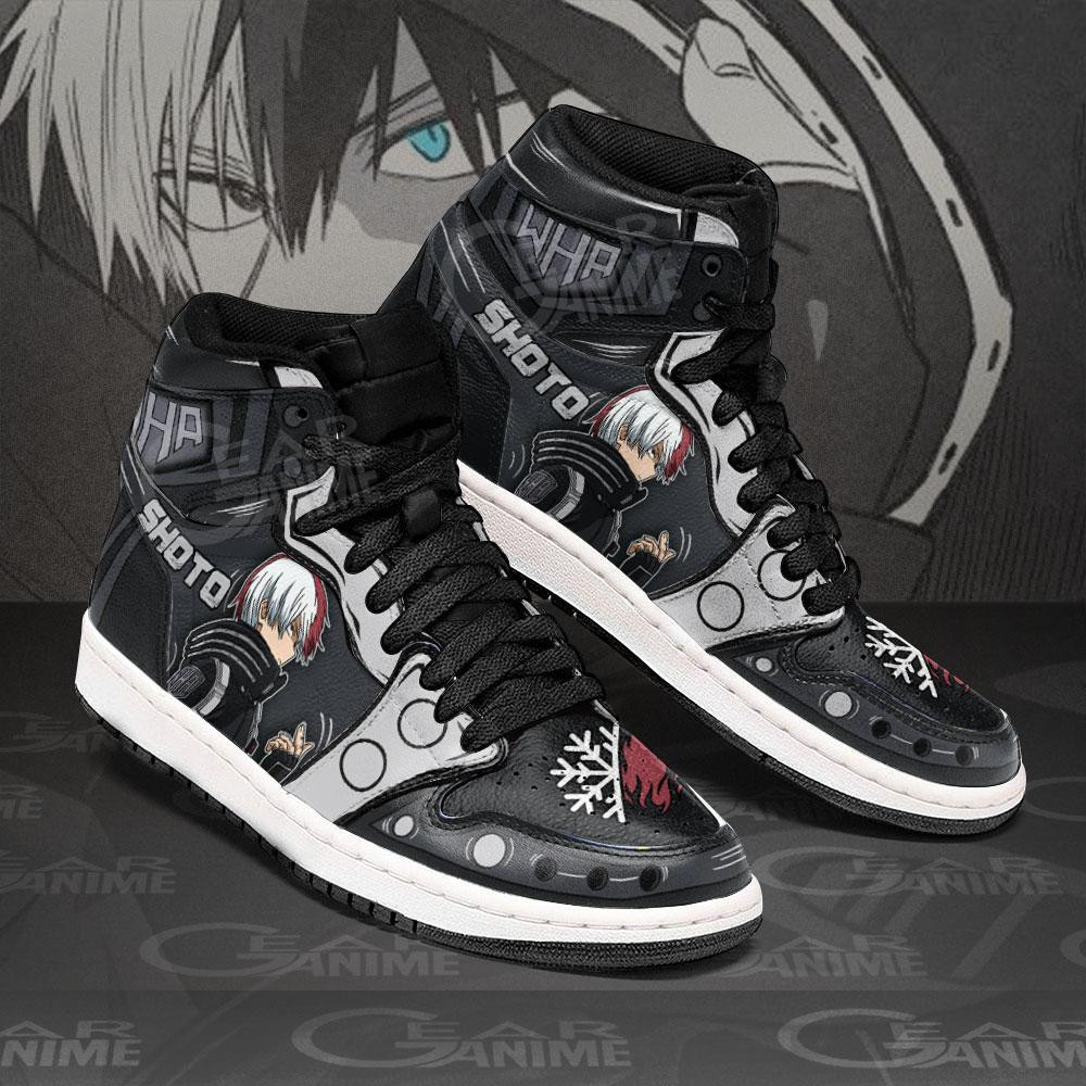 Musketeer Shoto Todoroki JD1s Sneakers Anime My Hero Academia Shoes, Air Jordan Hightop