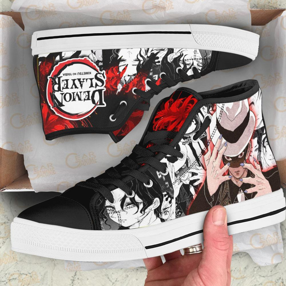 Muzan High Top Shoes Custom Anime Demon Slayer Sneakers