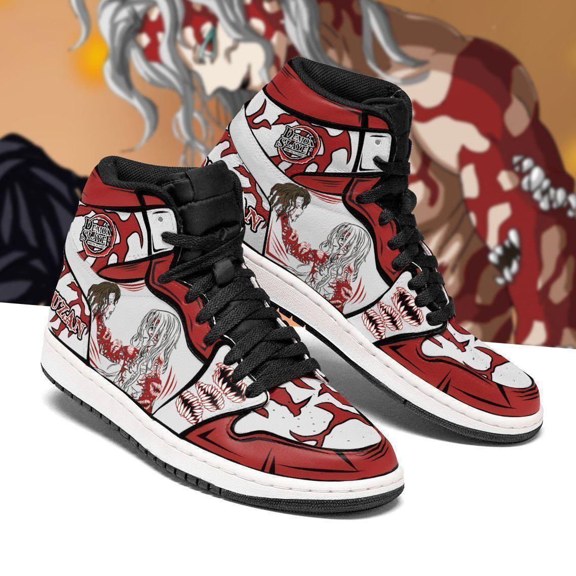 Muzan Kibutsuji JD1s Sneakers Demon Slayer Anime Shoes, Air Jordan Hightop