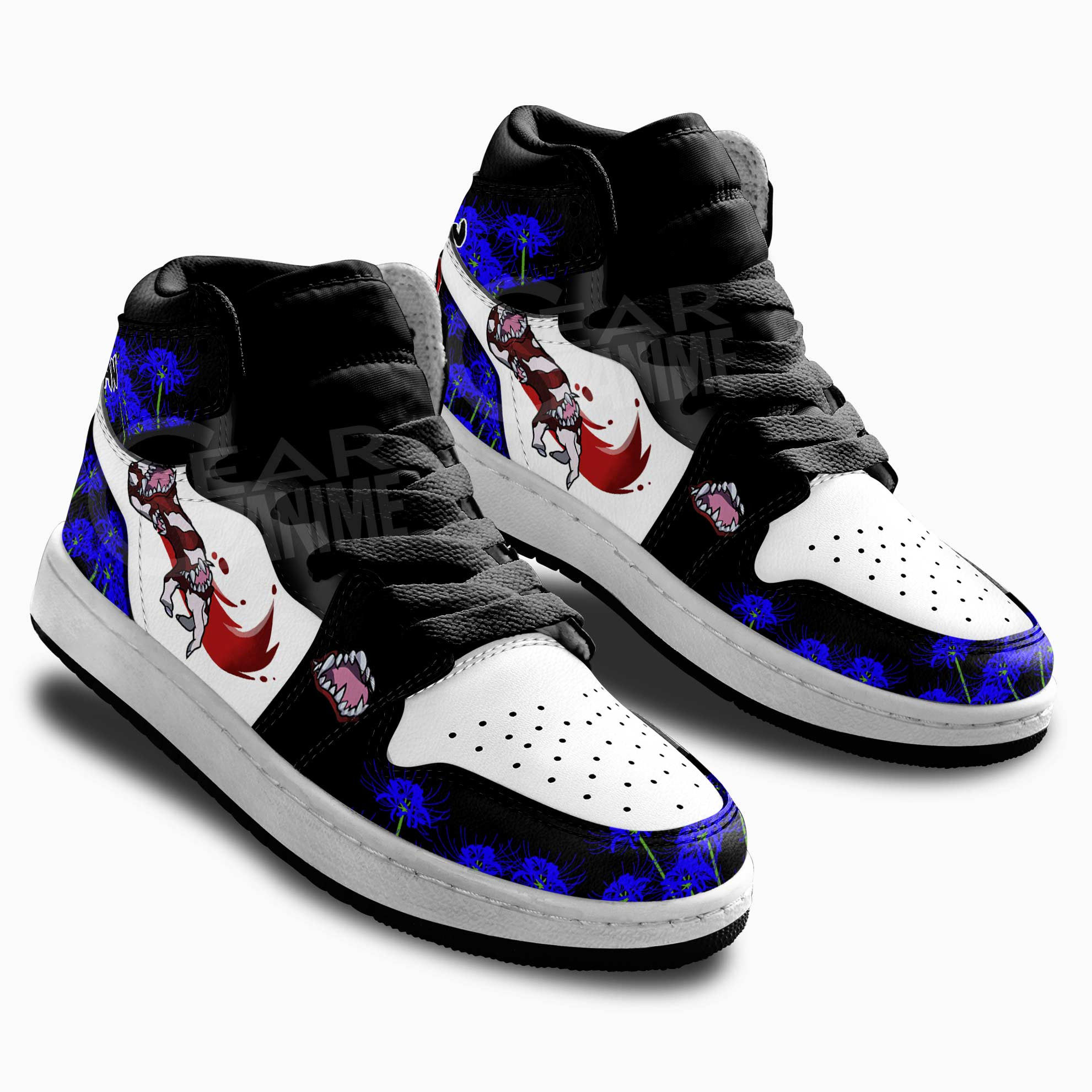 Muzan Kibutsuji Skills Kids Sneakers Demon Slayer Anime Shoes For Kids