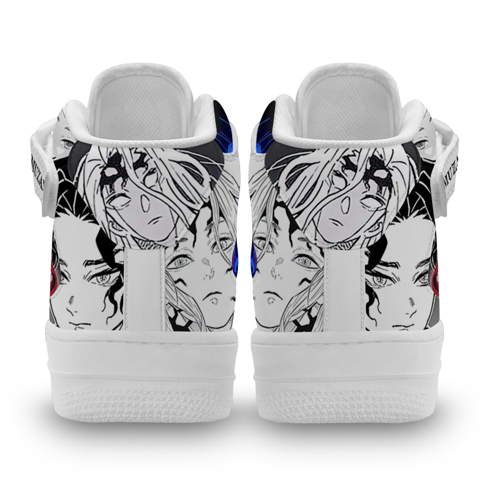 Muzan Kibutsuji Sneakers Air Mid Demon Slayer Anime Shoes Mix Manga