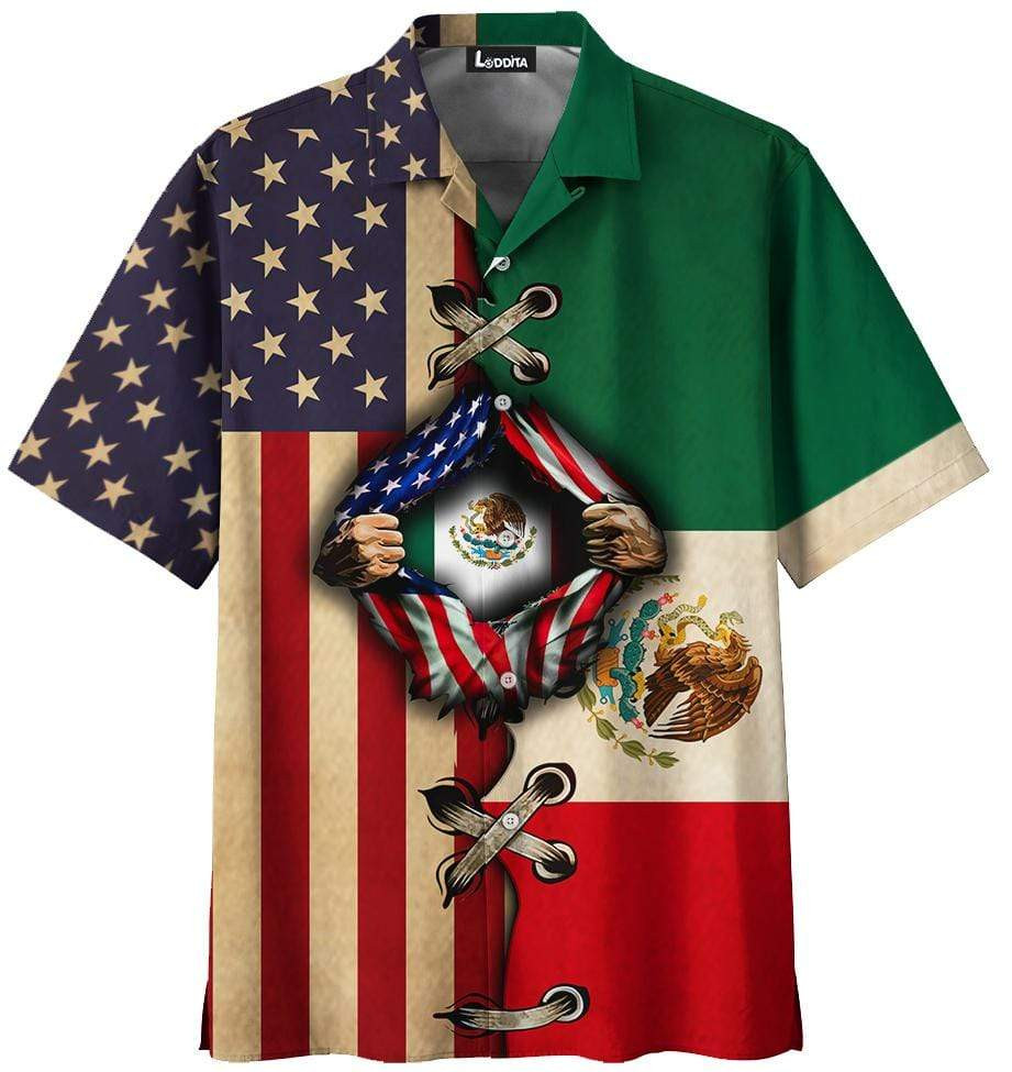 My Blood – My Home – Proud Mexican Hawaii Shirt