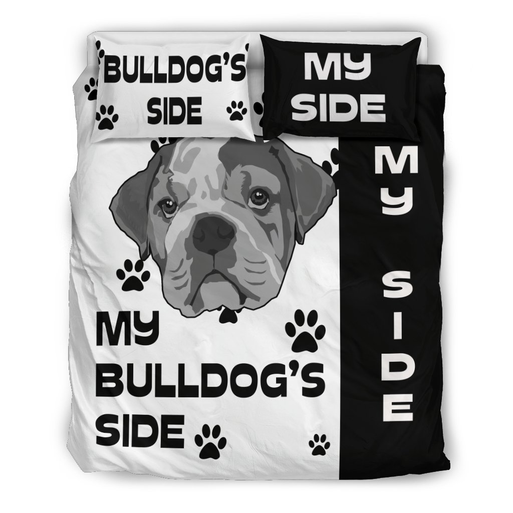 My Bulldog’Side 3D Customized Duvet Cover Bedding Set