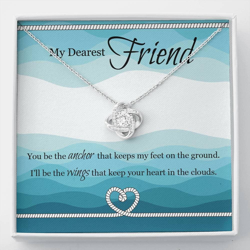 My Dearest Friend Love Knot Necklace